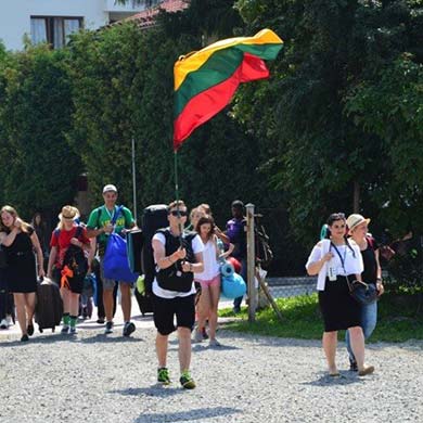 ŚDM. Powitanie pielgrzymów z Litwy - Parafia Fatimska 2016
